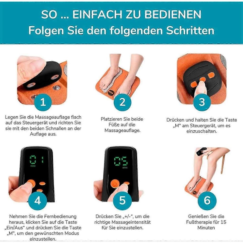 Orthoback ReNerv 3D Regenerative EMS Treatment Foot Massager with Remote Control