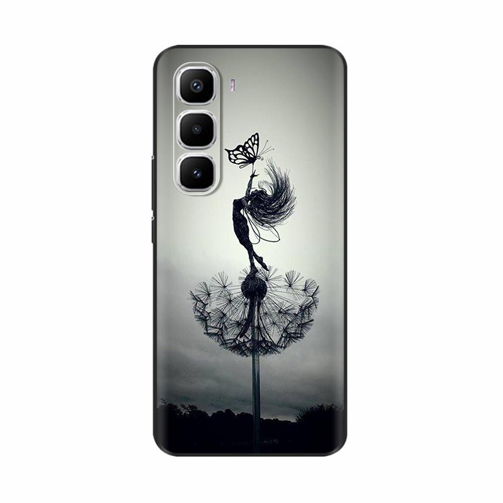 For Infinix Hot 60 Pro Plus Case Popular Love Heart Flower Soft TPU Silicone Back Cover For Infinix Hot 60i Hot60 Pro Phone Case