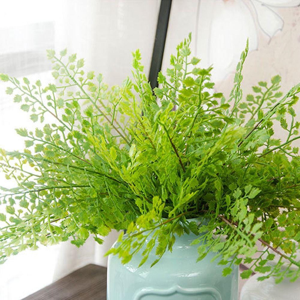 Plastic Artificial Maidenhair Fern Plants Handmade Fake Plant  Home Garden Decor