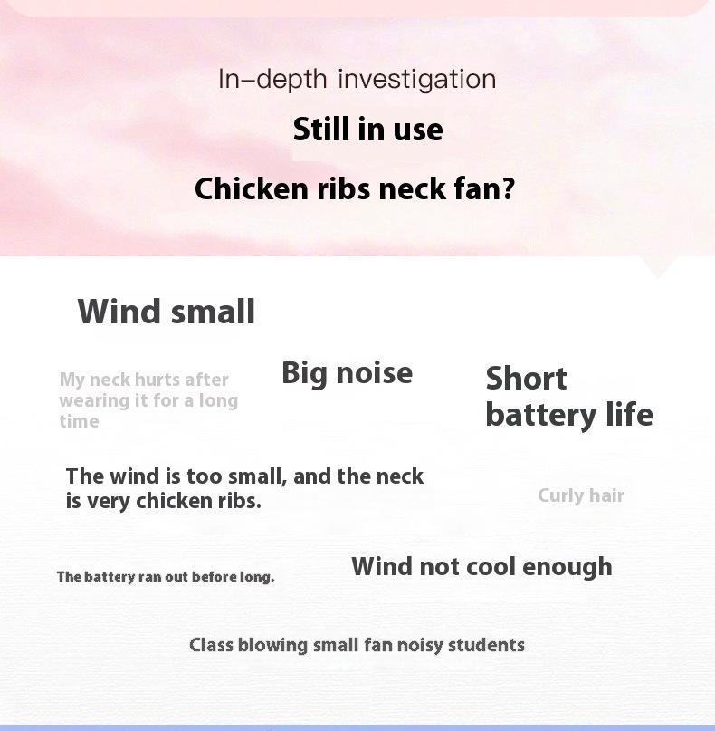 Portable Bladeless Neck Fan with USB Charging