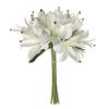 12 Heads Artificial Lilis DIY Flower Floral Arrangement Simulation Flowers Plastic Multicolor Fake Flowers Photography Props