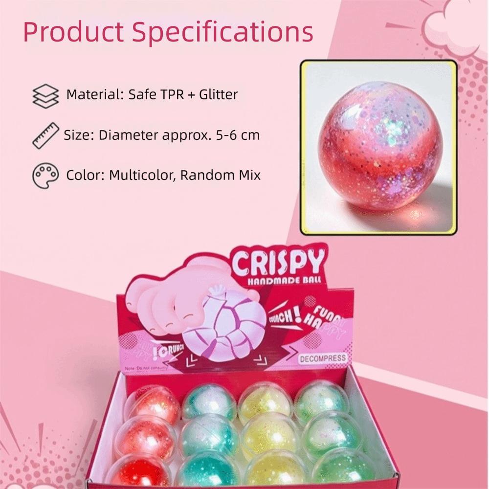 Langsam rückfedernde Kristallknete Knusprig Squishy Quetsch-Geräusch Spielzeug Squishy Fidget Spielzeug Schüler