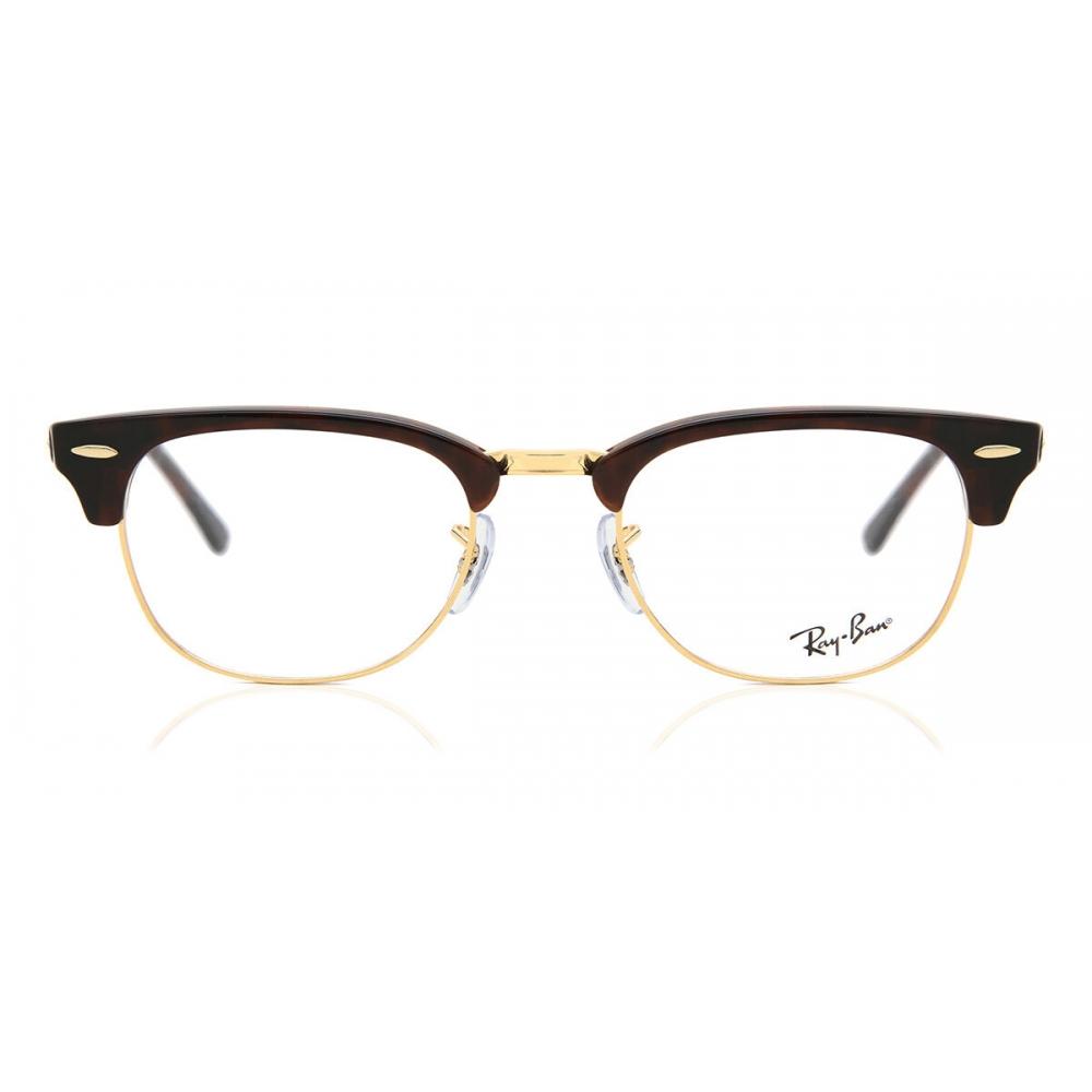 

Ray Ban Rx5154 Clubmaster 8058 Унисекс Очки Gold Mock Tortoise/51-21-145