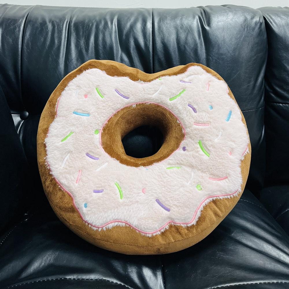 38Cm Cartoon Soft Doughnut Plush Doll Pillow Colorful Round Doughnut Dessert Cookie Plush Toy Home Decoration Gift For Children