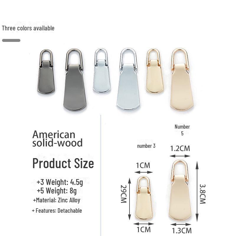 Werkzeugloser Austausch des Reißverschlusskopfs aus Metall für Gepäcktaschen