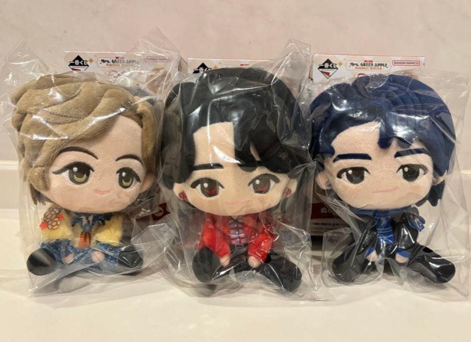 Итибан Кудзи Миссис. ЗЕЛЕНОЕ ЯБЛОКО Плюшевая игрушка-маскот Приз Япония Bandai