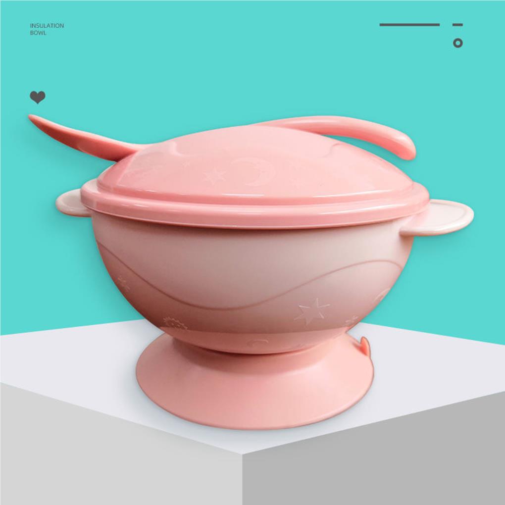 Dish Set Baby Bowl Eating Assist Fine Workmanship No Burrs Smooth Surface Tableware Sucker Base Plate Suction Feeding Bowls