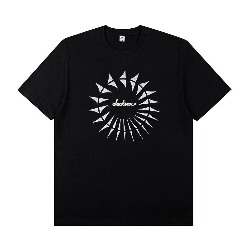 JACKSON SHARKROT Jackson Electric Guitar with Short Sleeve Tshirt Rock Band Outfit Casual Tshirt for Unisex and Women