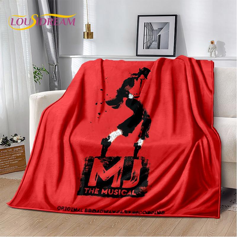 MJ Michael Jackson King of Pop 3D Soft Plush Blanket,Flannel Blanket Throw Blanket for Living Room Bedroom Bed Sofa Picnic Kids