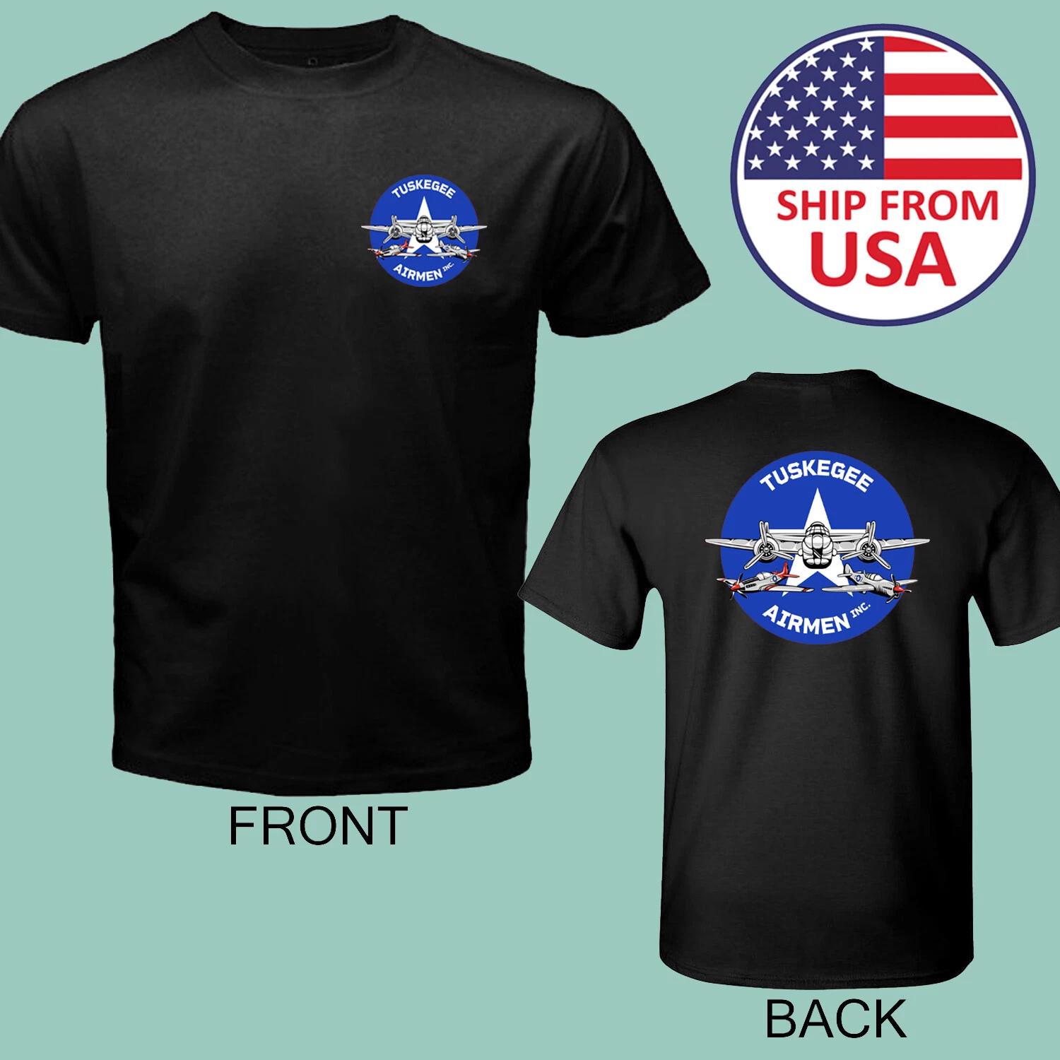 Red Tails Tuskegee Airmen World War Army Air Force Mens Black Size S-5XL 3XL
