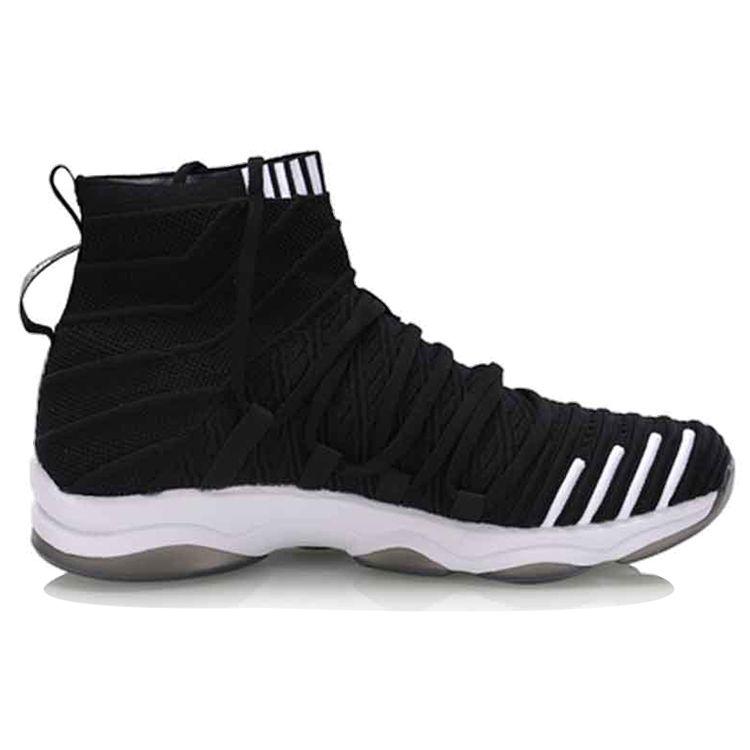 Li-Ning Unbounded Shock Absorbing High-Top Sports Shoes Women Sneakers Black AFJP018-1