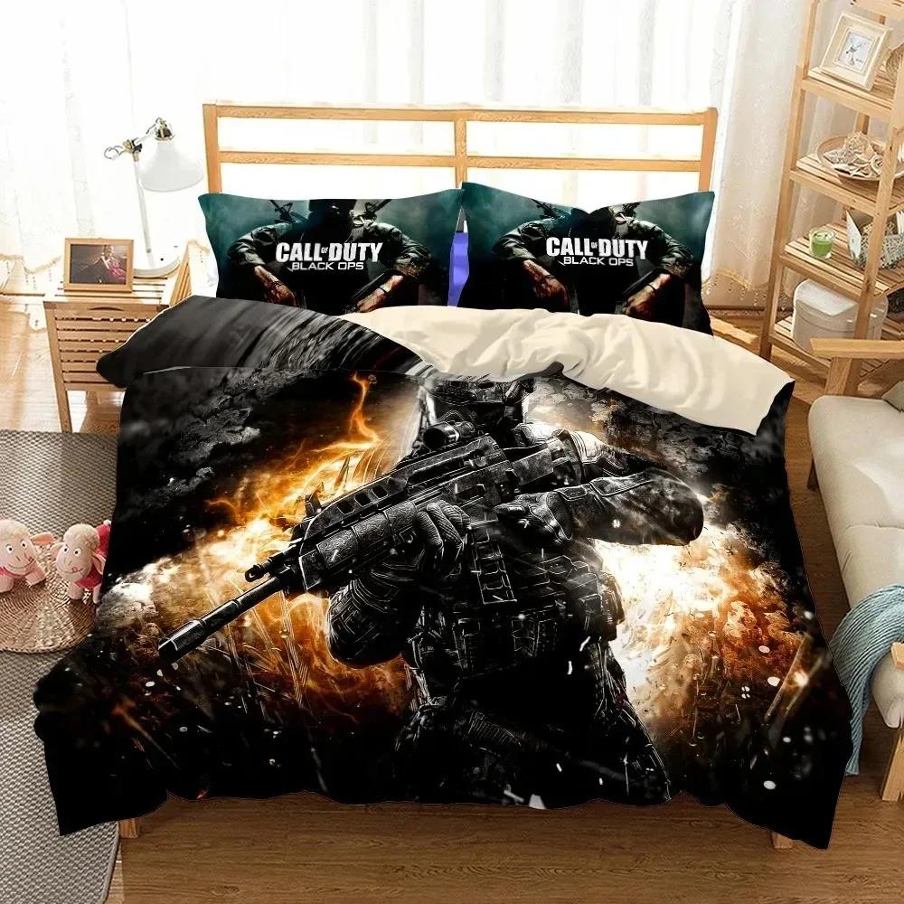 New 3D Print Call-of-duty Bedding Set Single Twin Full Queen King Size Game Shooting Bed Set Adult Kid Bedroom Duvet Cover Sets