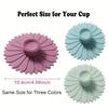 1pc of Silicone Lid for Cups Featuring a Sunflower Design - a Versatile Cover That Prevents Dust And Leaks for Tea And Coffee Mugs