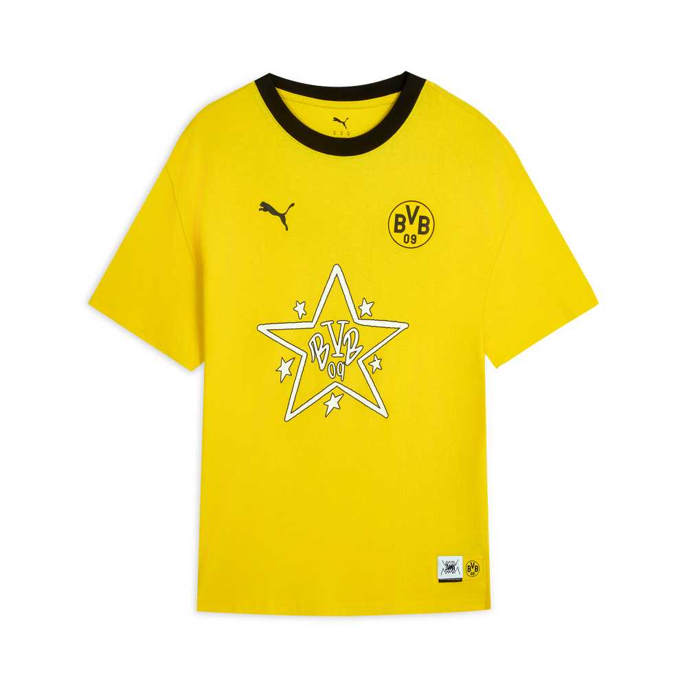 

Puma Kidsuper Cwc Hoops X Dortmund Tee Ii Fashion Casual Short Sleeve T-Shirt Men Tops 63434201 XL