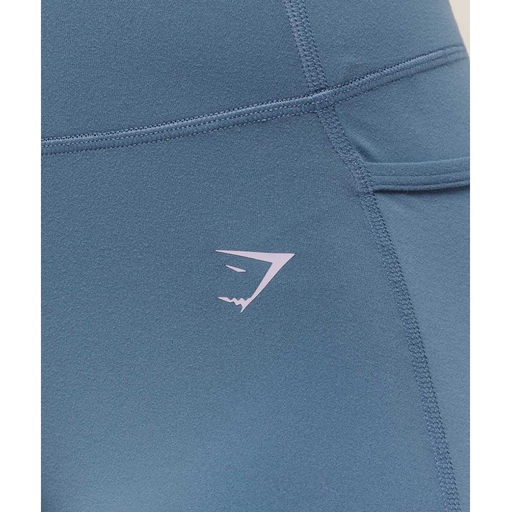 Gymshark Lifting Pocket Leggings Worn Blue B7a4n Udr1