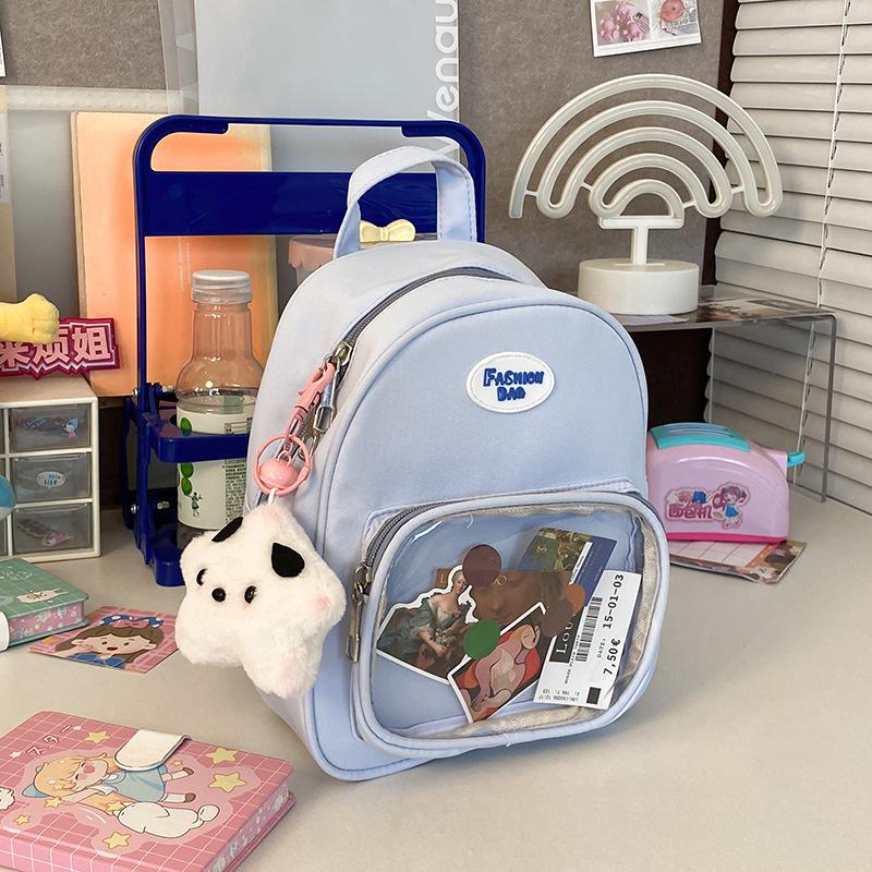 

Японский Ins Прозрачный Бар Болевая Сумка Рюкзак Студентка Колледжа Летний Новый Студент Колледжа Мини Школьная Сумка single package