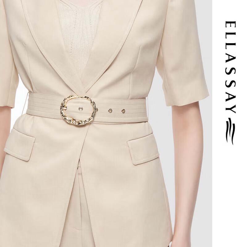 ELLASSAY Elegant Office Waist-Cinching Blazer