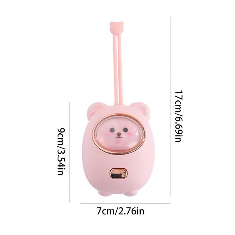 Calentador de manos portátil de 1200 mAh con forma de oso para manos de mujer y pies de bebé. Calentador de manos de invierno con 3 horas de duración de la fiebre.