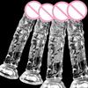 Transparent Soft Jelly Dildos Strong Suction Cup Female Anal Masturbator Clitoral Stimulator Big Dick Lesbian Women Sex Toys 18+