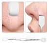 Professional Double Head Face Skin Scraper for Blackheads and Blemishes with Ergonomic Handle for Comfortable Grip