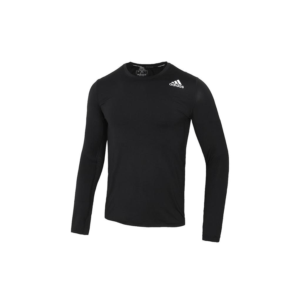 Adidas Techfit Long Sleeve Training T-Shirt Men Tops Black GM5038