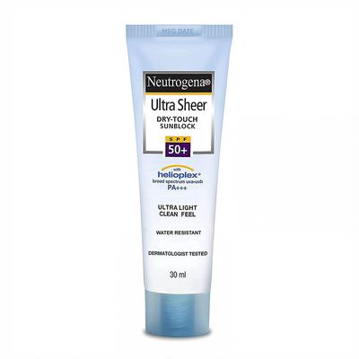 Apsauginis kremas nuo saulės SPF 50+ (30 ml), Ultra Sheer Dry-Touch Block SPF 50+,