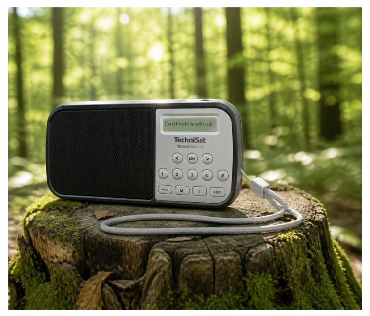 TechniSat TECHNIRADIO RDR DAB+ FM USB Pocket Radio Silver