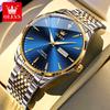 OLEVS 6635 Herrenuhr Automatikwerk Mechanische Armbanduhr Kalender Original Echte Uhr