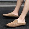 Scarpe Mezza Stagione Estive alla Moda da Uomo Mules Mocassini in Pelle Scamosciata Pantofole Mocassini da Uomo Comfort Antiscivolo Maschili Scarpe Casual da Guida