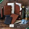 Raymay Fujii Da Vinci System Organizer, Oil Leather, Pocket Size, 11mm Ring, Genuine Leather, Black, JDP1411B