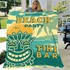 Tropical Beach Style Pattern Flannel Printed Blanket Suitable for All Seasons Suitable for Living Room Office Sofa and Travel