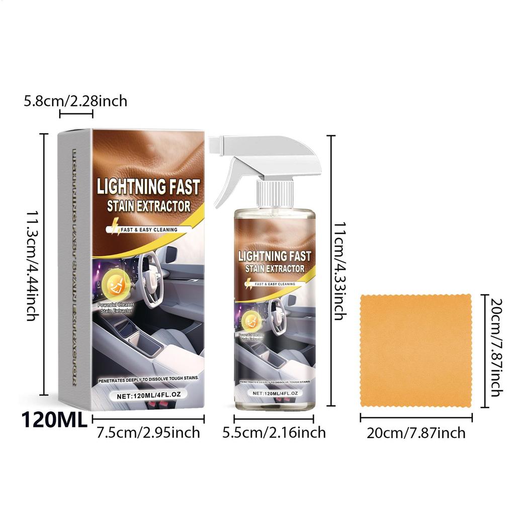 Cleaner For Car Interior Auto Stain Removal Product Automotive Upholstery Cleaner For Leather Seats Drivers Trucks Sedans SUVs