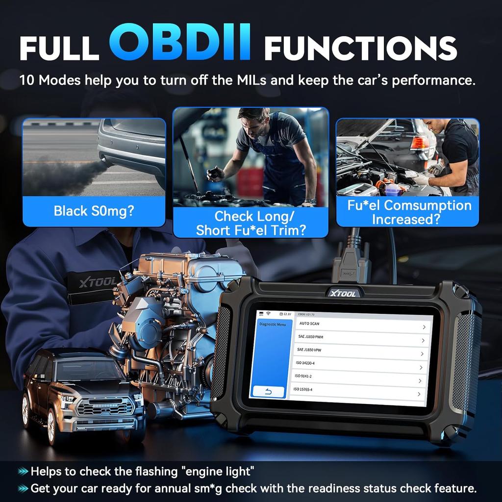 EU USA Warehouse Free Update XTOOL D6S Oil Light Reset Diagnostic Scanner Universal OBD2 Code Reader Full System for All Cars