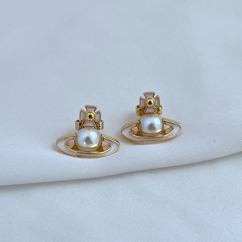 Cercei stud chic europeni și americani cu jumătăți de perle