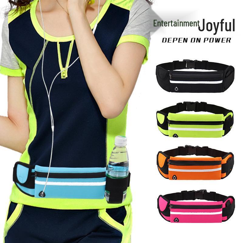 Multifunctional Waterproof Anti-theft Running Waist Bag with Bottle Holder for Sports & Cycling