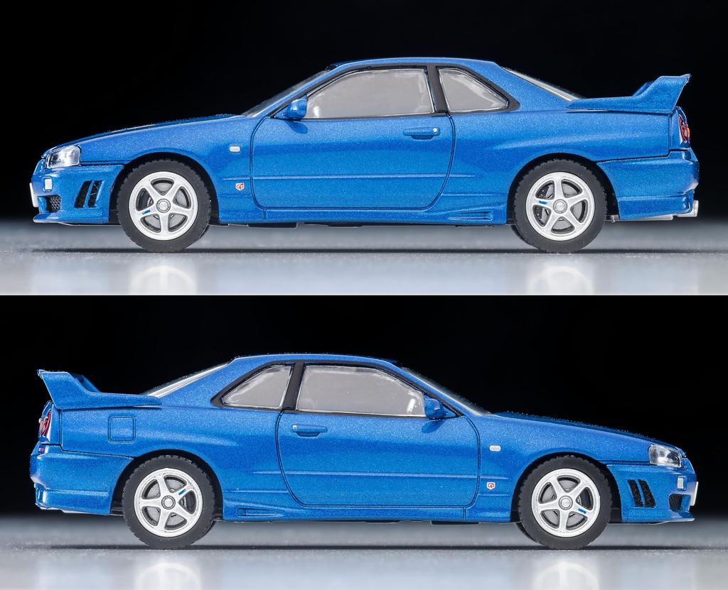TOMYTEC Tomica Limited Vintage Neo Scale Nissan Skyline Sports Coupe 25GT TURBO with Optional 2000 Finished 335306 1/64 LV-N353b 2-Door Parts, Blue,