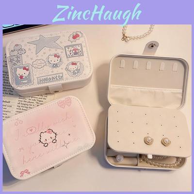Hello Kitty Jewelry Organizer With Soft Pu Material For Gift Storage And Travel Use