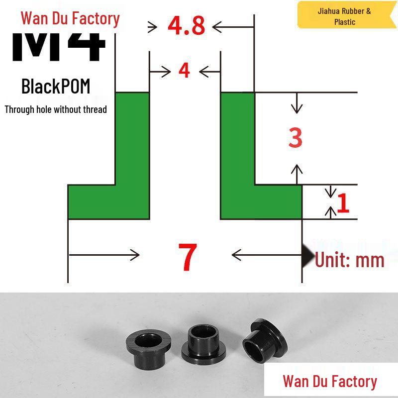 T-Shaped Nylon Insulating Bushing Spacer for M3-M35 Threads
