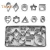 30Pcs/Set Mini Cookie Cutters Set Stainless Steel Easy To Store Fun Shapes Unique Anti-rust Molds for Kids