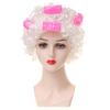 Set Parrucca Riccia da Nonna Corta Per Costume di Halloween Con Vari Colori alla Moda