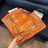Silk scarf women's neck new scarf with coat 70 small square scarf scarf mother high-end scarf