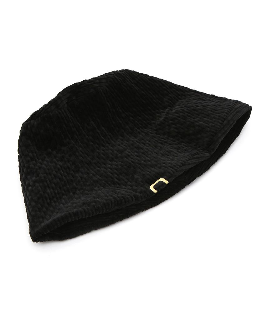 Eondeokeonteulolseutyudio Corduroy Bucket Hat Stand Bucket / Wave Corduroy / Black