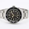 Salvatore Marra Men's Radio Wave Solar Watch SSBKGD Stainless Steel Band Waterproof Black Business Casual Style Cross
