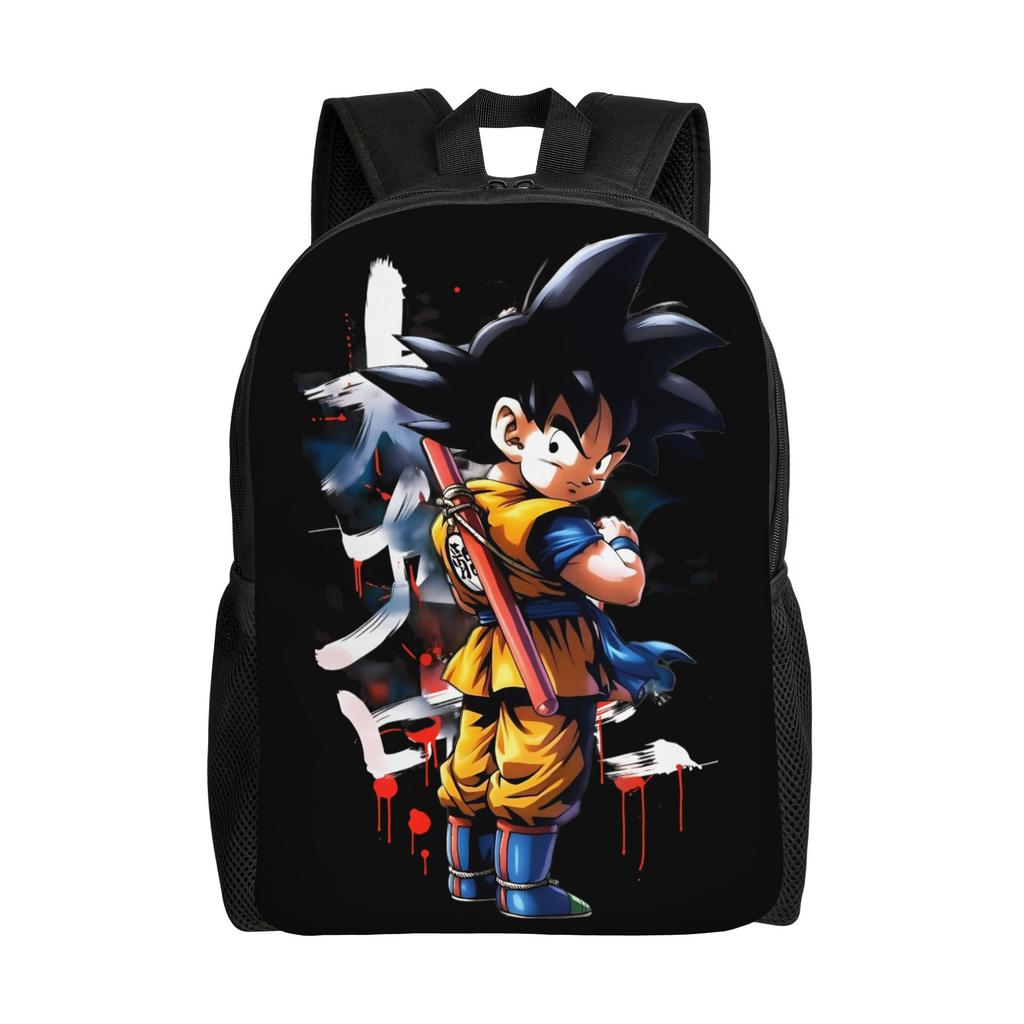 Dragon Ball Z Cartoon Rucksack für Männer Frauen Mode Schüler Tagesrucksack DBZ Goku Laptop Computer Umhängetasche Leicht