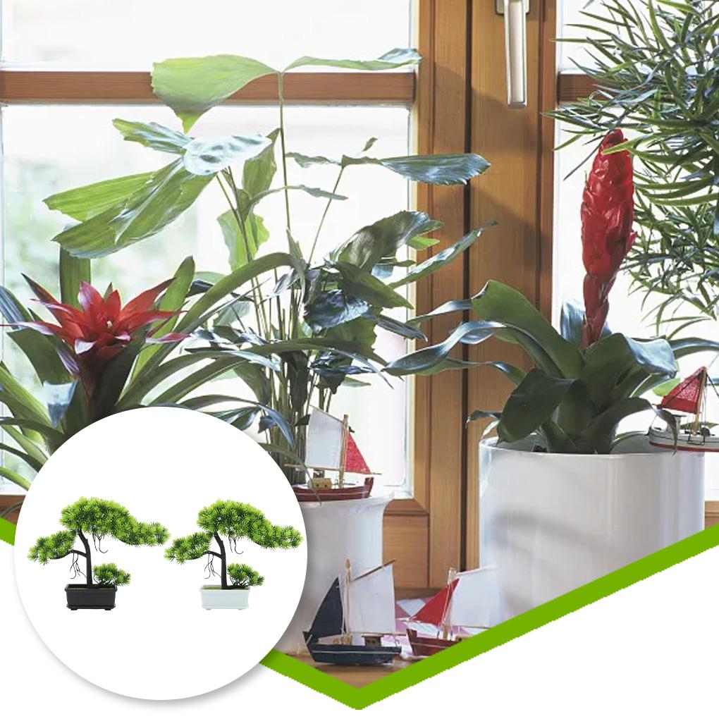 Potting Simulation Decorative Replacement Home Office Hotel Wine Cabinet Desktop Artificial Plant Decoration