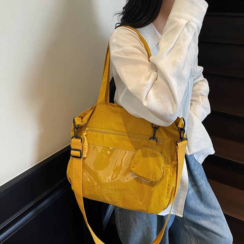 Student Book Bag Lightweight Shoulder Bag Women's Commuter Tote Bag Large Capacity Crossbody Bag