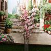 Silk Cherry Blossom Branch Floral Art Artificial Cherry Blossom Photography Props   Living Room