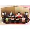 [Oujo] Hina Doll Set Ceramic, Hand-Painted Approx. 4.8cm (Female), 5.6cm (Male)