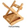 Log Color Folding Stool Square Shape Small Stool Stable Portable Seat  Camping Activity