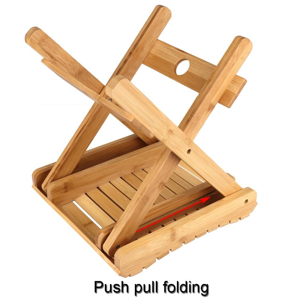 Log Color Folding Stool Square Shape Small Stool Stable Portable Seat Camping Activity